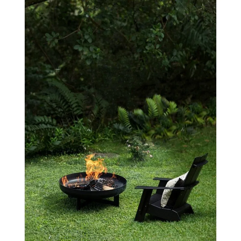 Bizzotto outdoor Braciere Efesto tondo nero d60x24h